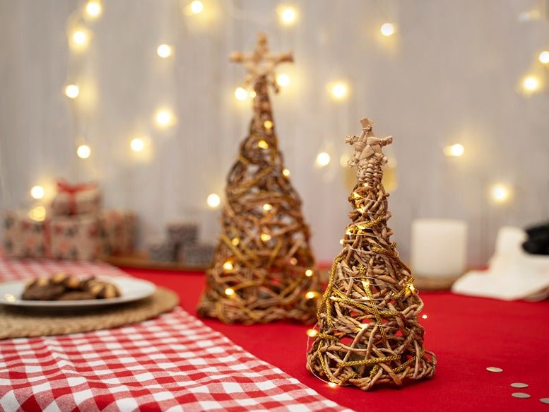 Banana Rope Star Top Christmas Tree – Handcrafted Eco - Friendly Festive – Home Decor on Brown Living™. SKU: TT-1005_Large. Img 13.