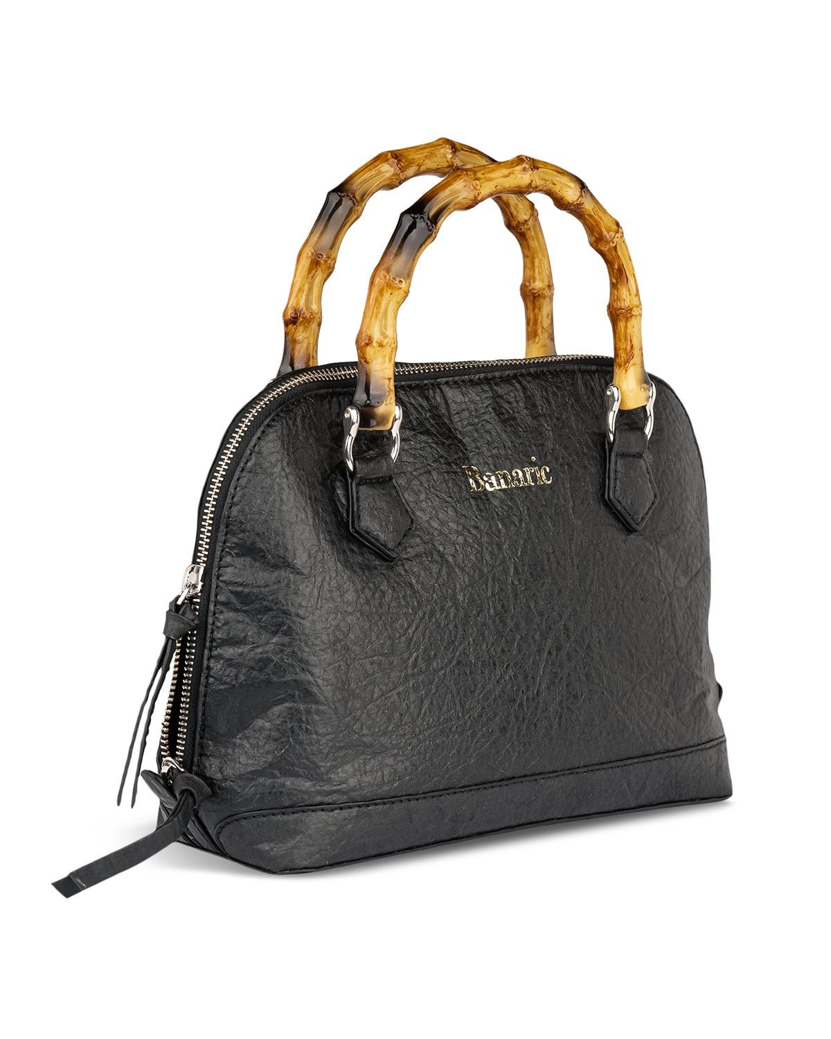 Banaric Bamboo Handle Handbag | Stylish Handmade Fashion Accessory – Hand Bag on Brown Living™. SKU: RCBAGBANARIC01ABK. Img 4.