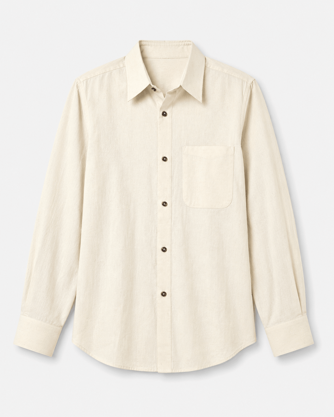 Basic Cotton Shirt – Classic Everyday Essential with Lasting Comfort – Womens Shirt on Brown Living™. SKU: ACB2026002. Img 1.