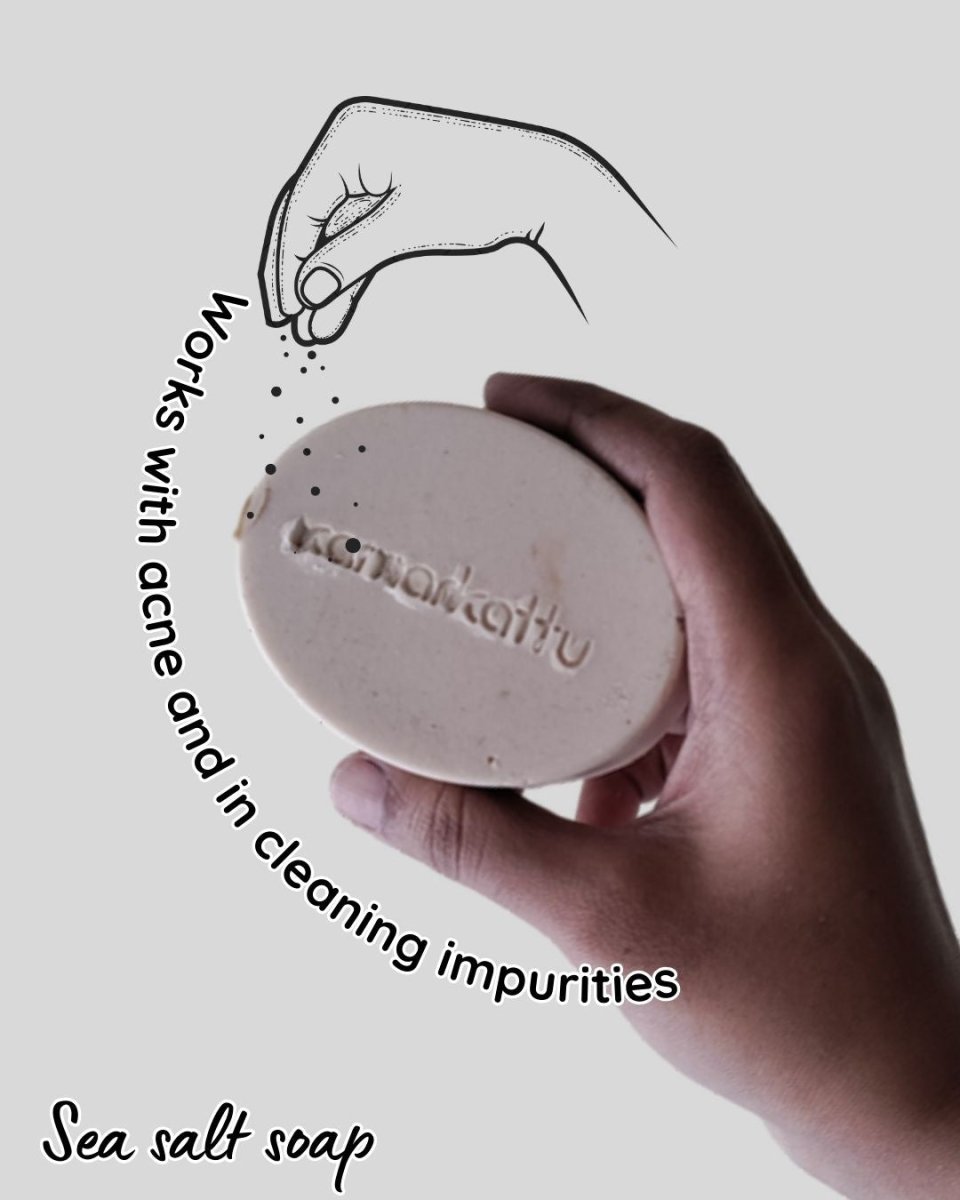 Bath Soap Combo - Activated Charcoal, Lemon, Tulasi & Citrus Vanilla – Body Soap by Kamarkattu Ecostore available on Brown Living™. Activated Charcoal Soap - Pack Of 2 With Soap Dish. SKU: acs2withall. Img 7.