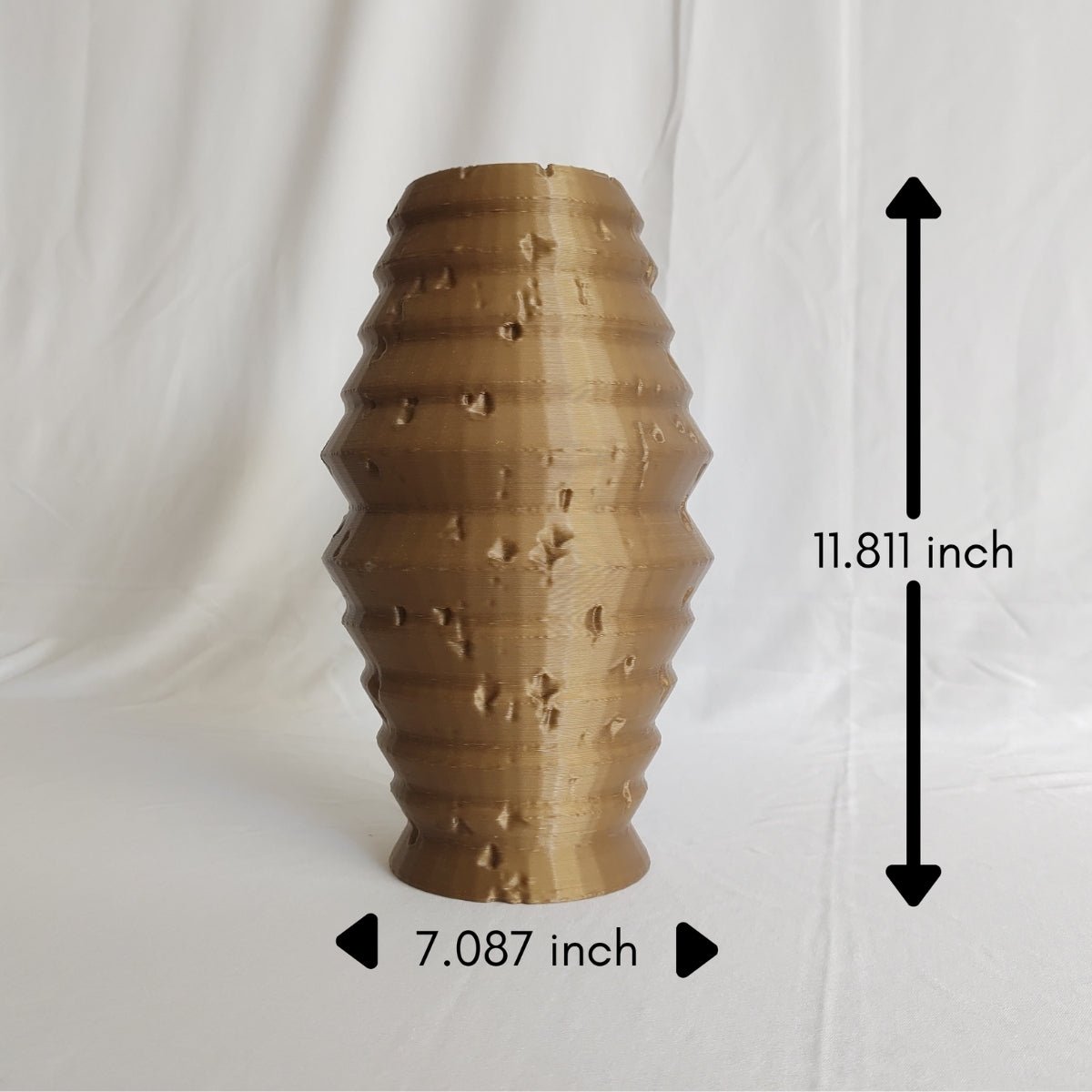 Battered Relic Plant - Based Exotic Bronze Vase – Home Decor on Brown Living™. SKU: BAREEDPLEBA087. Img 4.