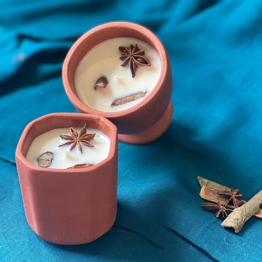 Bayaar XL | 100% Soy Wax Candle | 5 And 7 Wick | Cinnamon Vanilla – Candles & Fragrances by Pravaah India available on Brown Living™. Large . SKU: CAN001_Large_BL. Img 14.