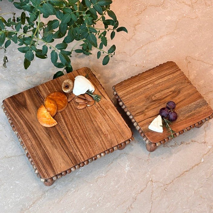 Beaded Server Elegant Dessert Serving Tray – Trays & Platters on Brown Living™. SKU: TLD-BL-BB. Img 5.