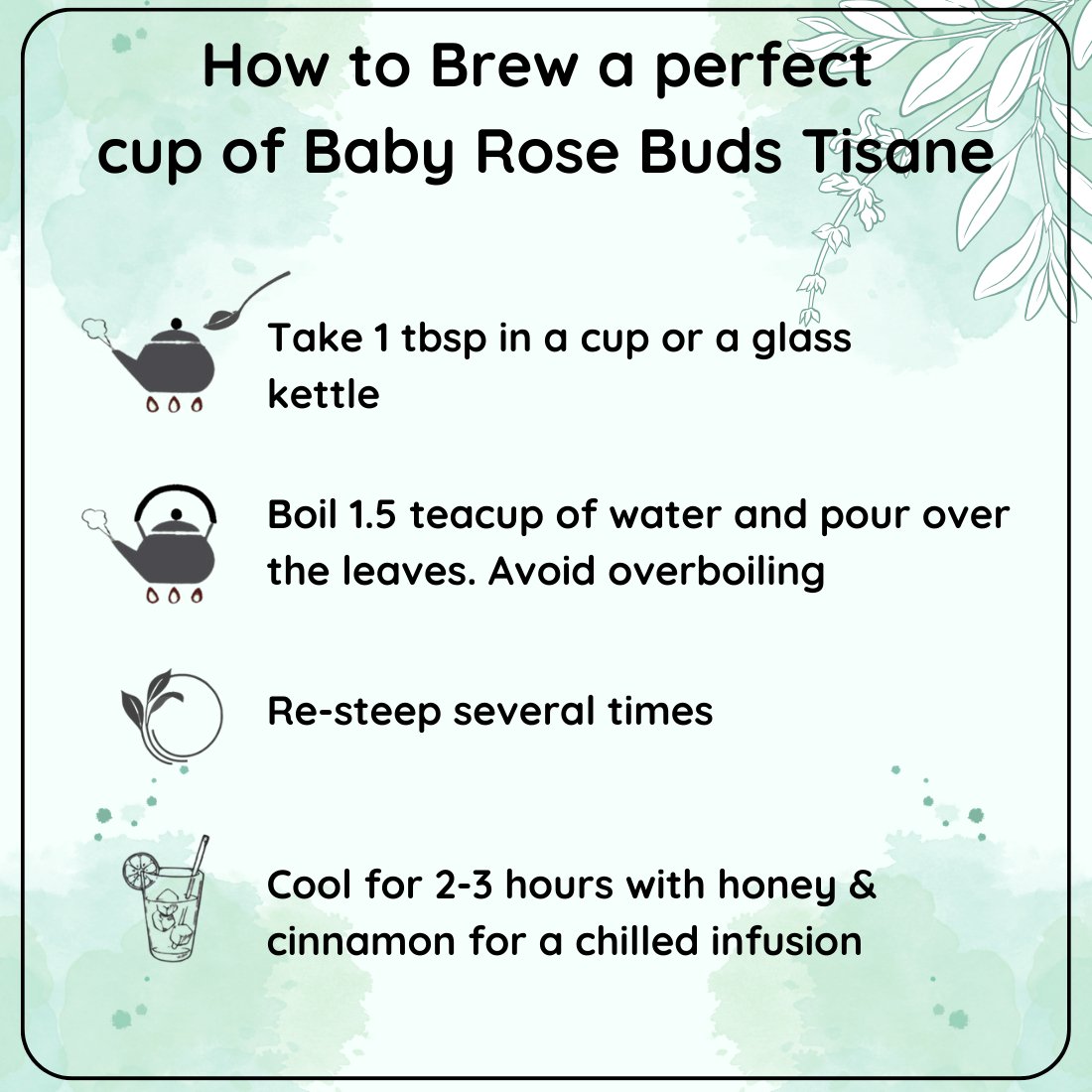 BEAUTEA - China Baby Rose Buds Decaf Tisane - 50 g | Verified Sustainable by Brown Living™