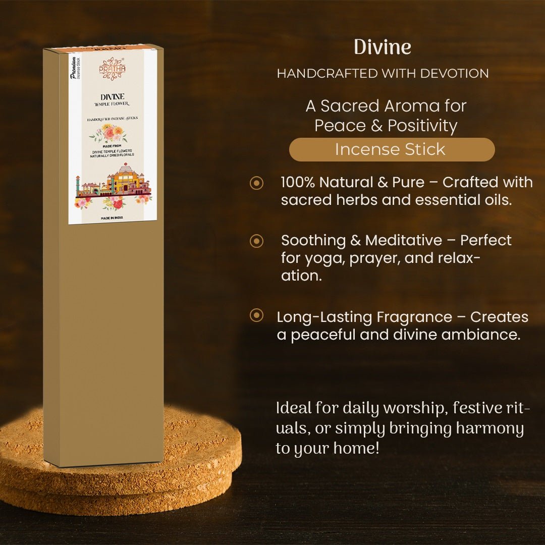 Bee Happy Incense stick Panchgavya Temple flower – Divine ( 50 Sticks) – Pooja Needs on Brown Living™. SKU: phpnl_stick_02. Img 2.