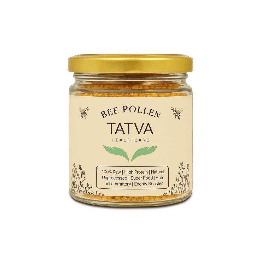 Bee Pollen 100% Raw & Unprocessed – Natural Plant Protein Boost – Aftermeals on Brown Living™. SKU: TAT-BP-100G. Img 1.