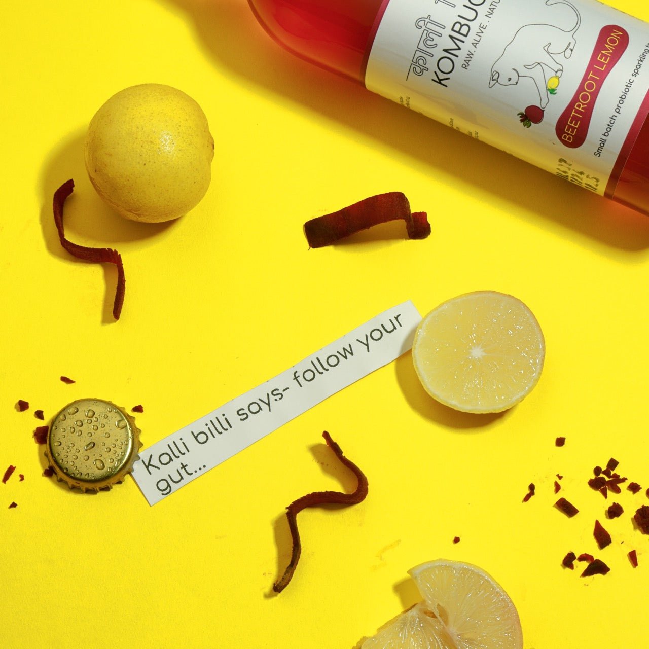 Beetroot Lemon Kombucha 250ml | Probiotic Fermented Drink – Health & Energy Drinks on Brown Living™. SKU: KBKBL. Img 5.