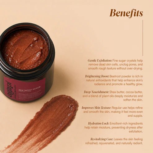 Beetroot Scrub- 100g – Body Scrub on Brown Living™. SKU: BS-01. Img 4.