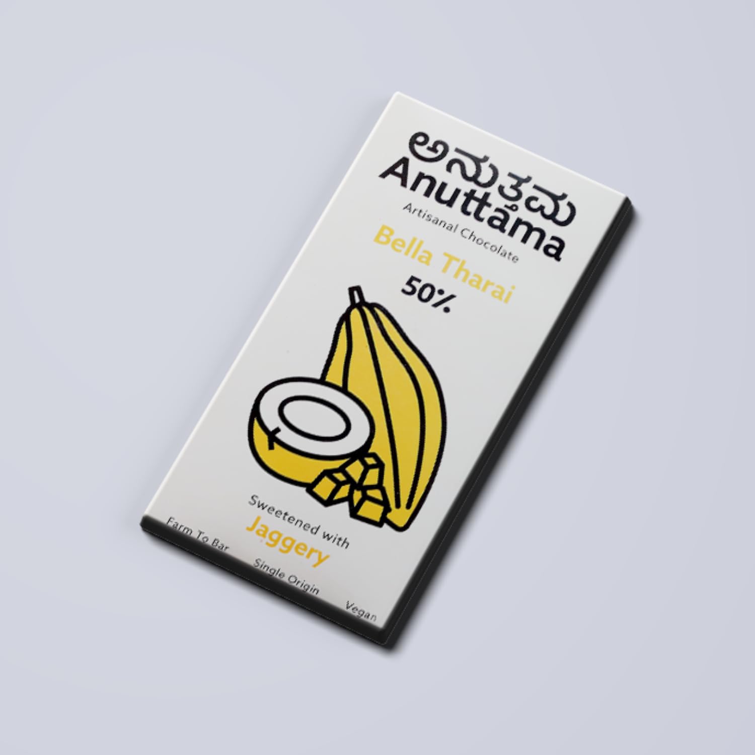 Bella Tharai Chocolate – Sweetened with Jaggery & Coconut – Chocolates on Brown Living™. SKU: 8931500257378. Img 1.