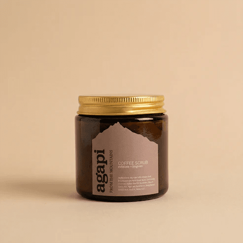 Bermiok Coffee Scrub- 100g – Body Scrub on Brown Living™. SKU: BCCS-01. Img 1.