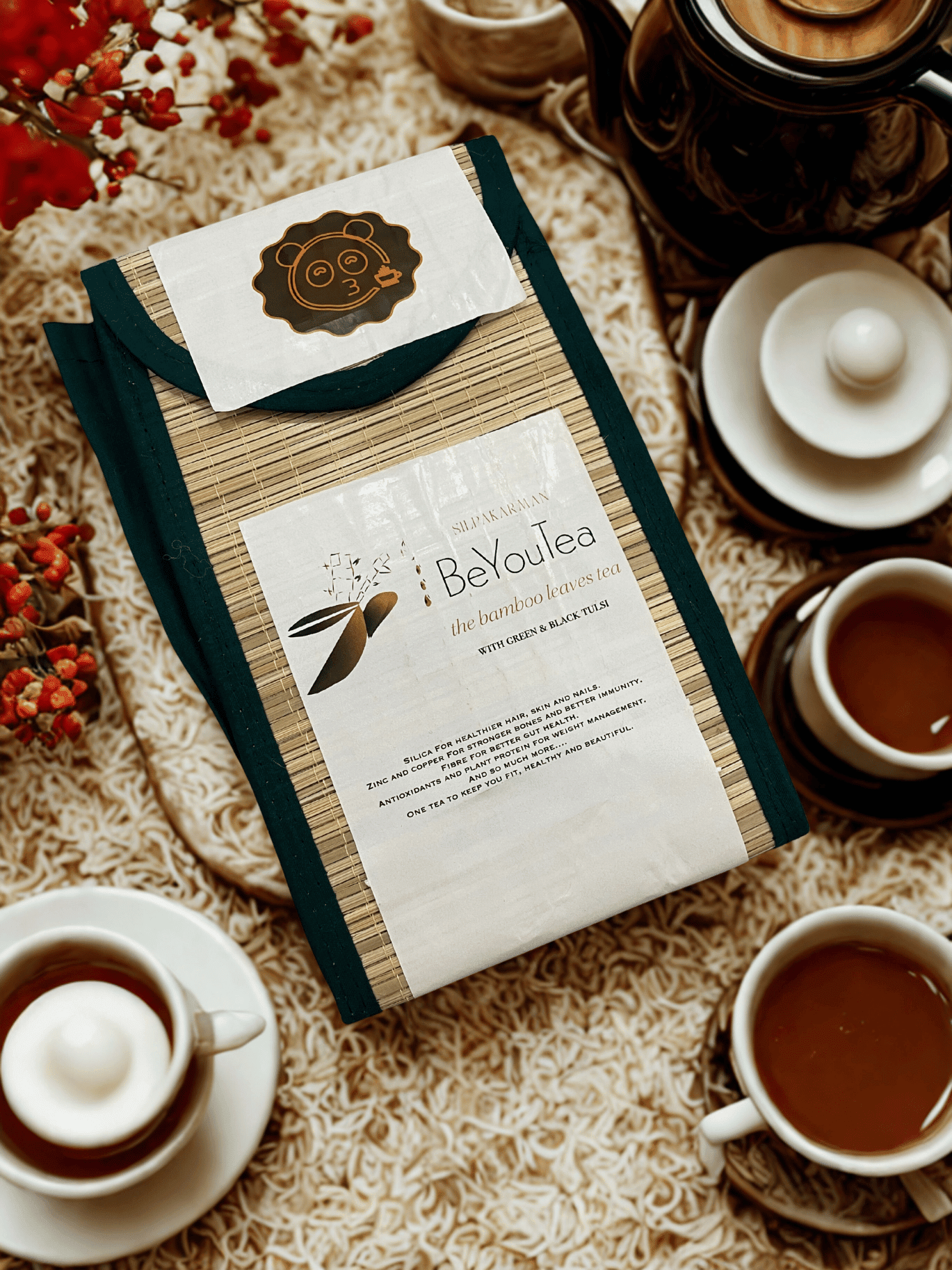 BeYouTea Bamboo Leaves Tea – Herbal Infusion for Natural Wellness – Tea on Brown Living™. SKU: SK-BYT-BT-01-TB. Img 13.