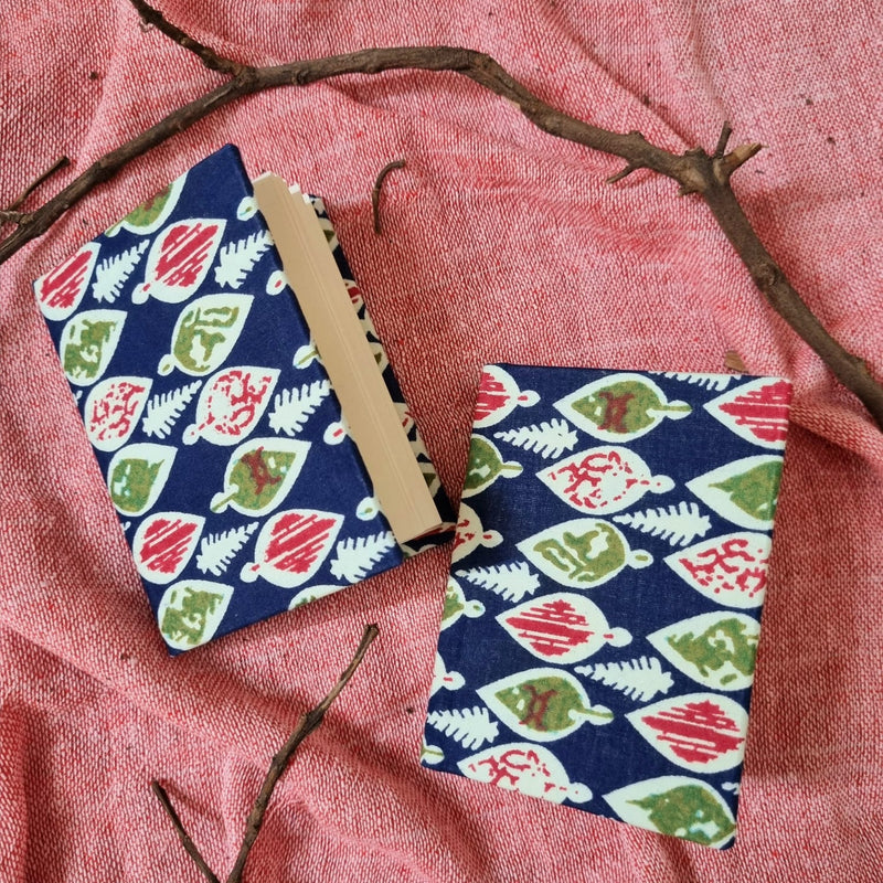 Bhaag- Upcycled Handloom Fabric-Pocket Diary | Verified Sustainable Notebooks & Notepads on Brown Living™