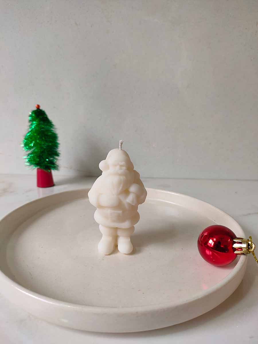Big Santa Claus Candles – Set of 2 | Festive Christmas Decor – Candles & Fragrances on Brown Living™. SKU: BPSC002. Img 2.