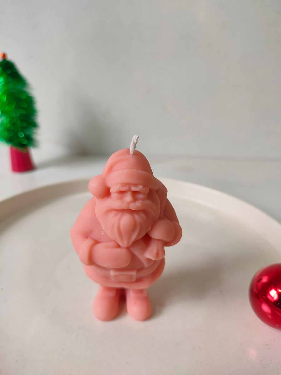 Big Santa Claus Candles – Set of 2 | Festive Christmas Decor – Candles & Fragrances on Brown Living™. SKU: BPSC002. Img 1.