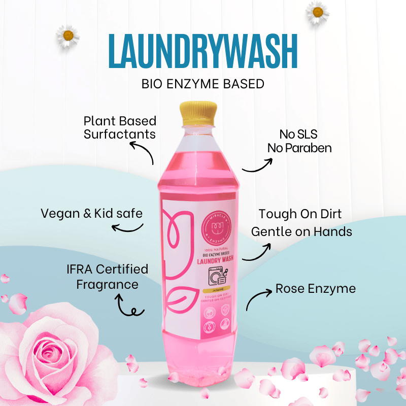 Bio Enzyme Based Laundry Wash | Natural & Eco Friendly Cleaner – Cleaning Products on Brown Living™. SKU: MELW1. Img 2.