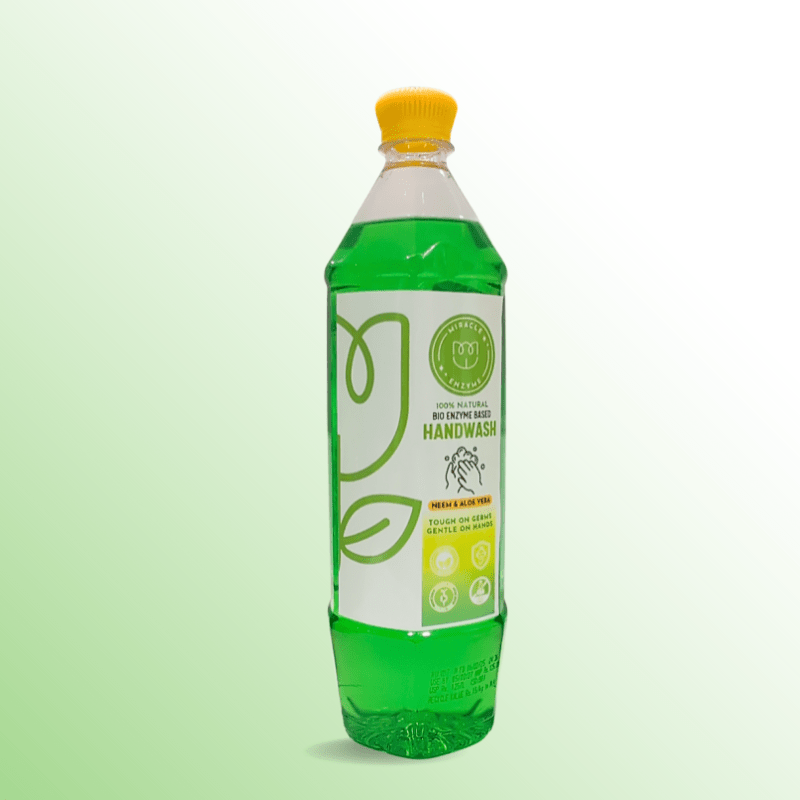 Bio enzyme Based Neem and Aloe Handwash 1 litre – Hand Wash by Miracle Enzyme available on Brown Living™. 1 Litre . SKU: MEHW1. Img 9.