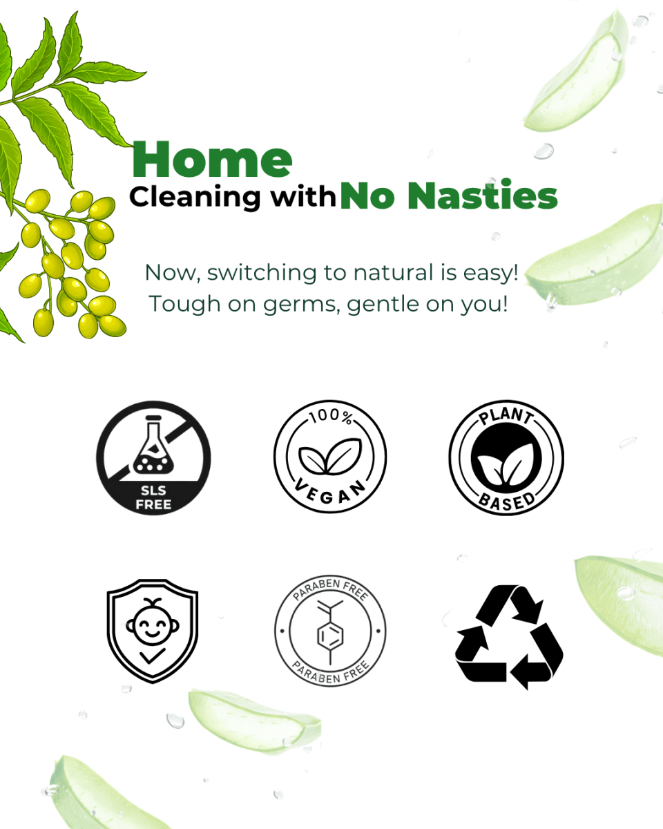 Bio enzyme Based Neem and Aloe Handwash 1 litre – Hand Wash by Miracle Enzyme available on Brown Living™. 1 Litre . SKU: MEHW1. Img 5.