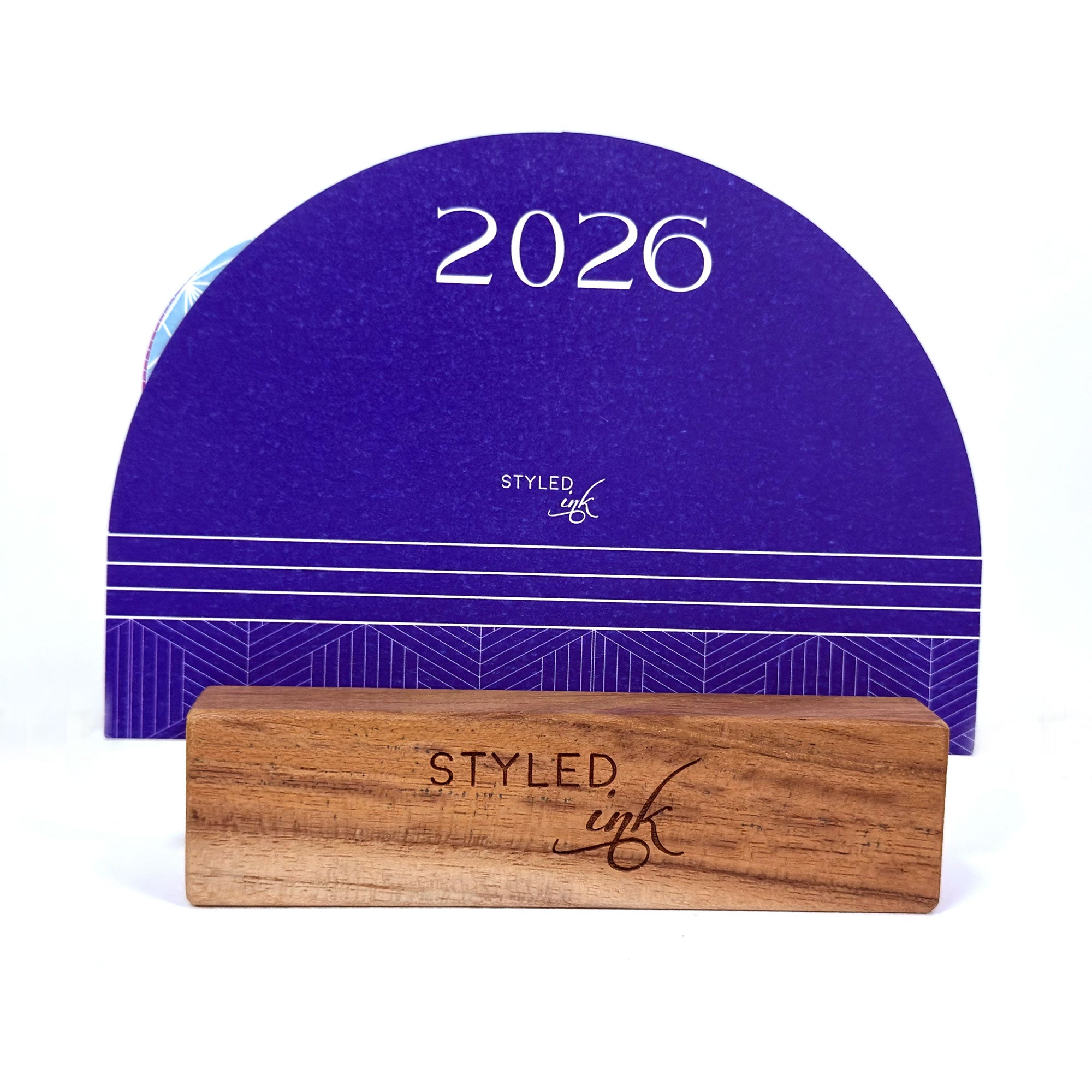 Birds of India Calendar 2026 | Wooden Base Landscape Format – Calendars on Brown Living™. SKU: 02-CA02-BIRDS-H. Img 2.