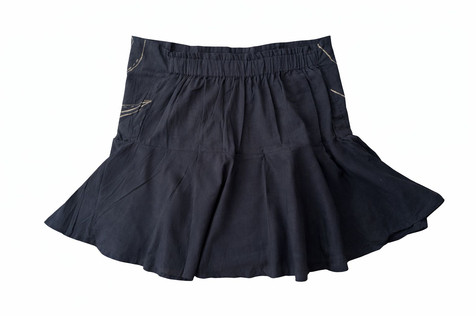 Black Tube Top With Golden Gilded Details | Strapless Party Wear – Womens Top on Brown Living™. SKU: TU02. Img 6.