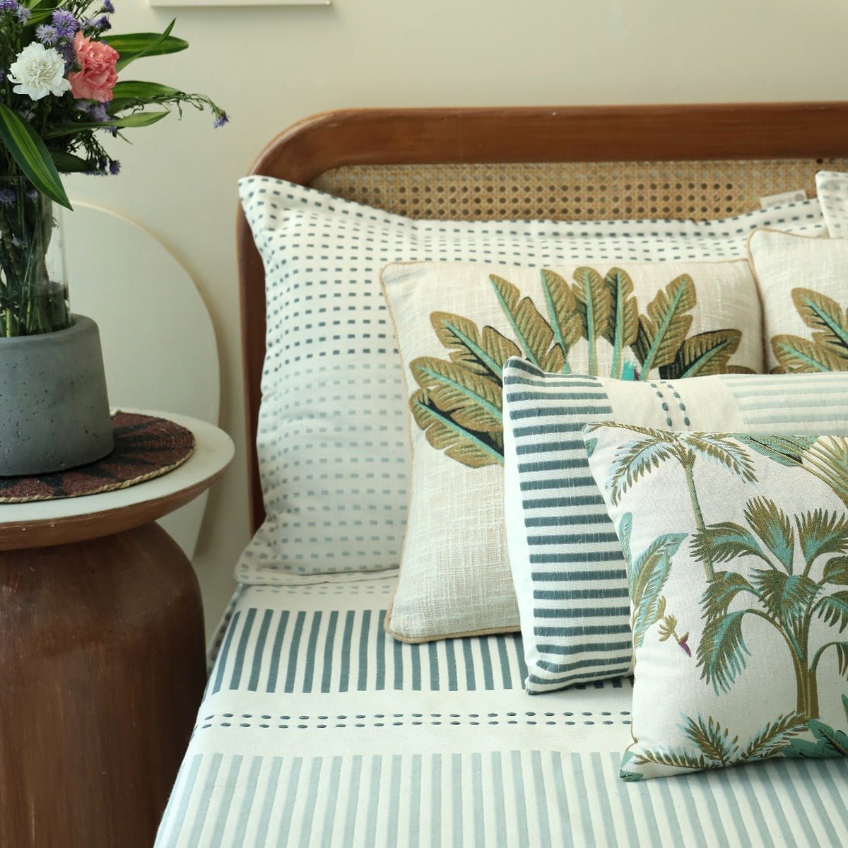 Bliss Stripes Bedcover Set – Bed Linens on Brown Living™. SKU: TGW110043. Img 6.