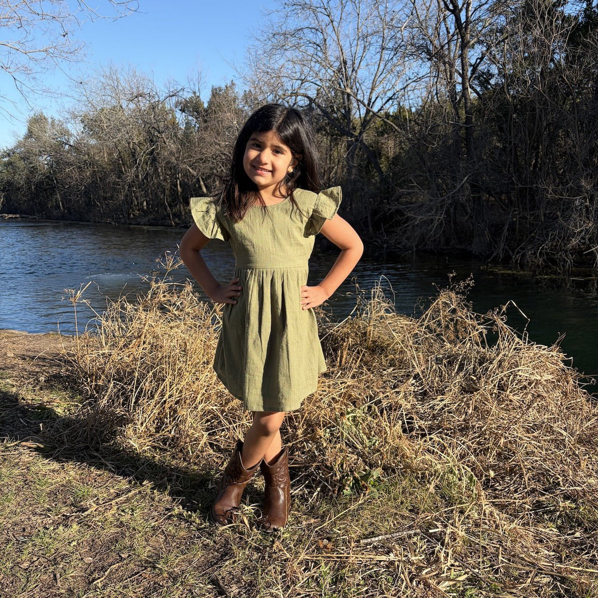 Bloomtie Cotton Dress for Kids | Comfortable Everyday Wear – Kids Frocks & Dresses on Brown Living™. SKU: SS-02-0001-6-12MM. Img 8.