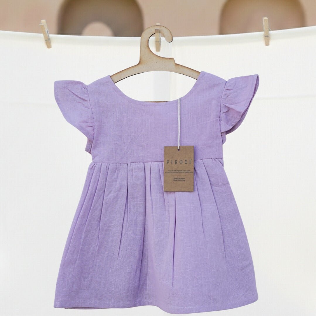 Bloomtie Cotton Dress for Kids | Comfortable Everyday Wear – Kids Frocks & Dresses on Brown Living™. SKU: SS-03-0001. Img 2.