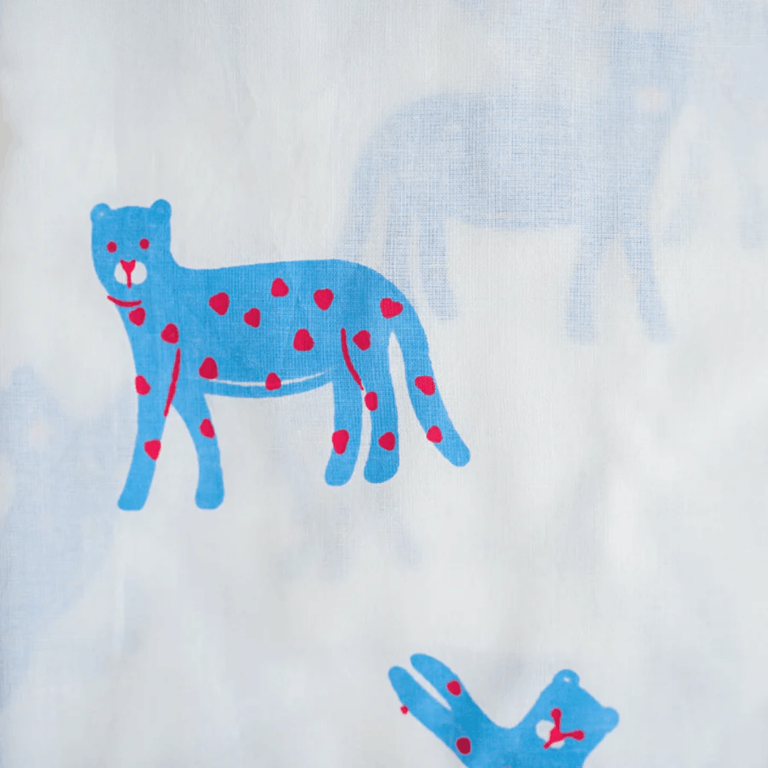 Blue Panther - Unisex Kids Cotton Nightwear – Kids Pyjamas on Brown Living™. SKU: MITHNW-028-1. Img 5.