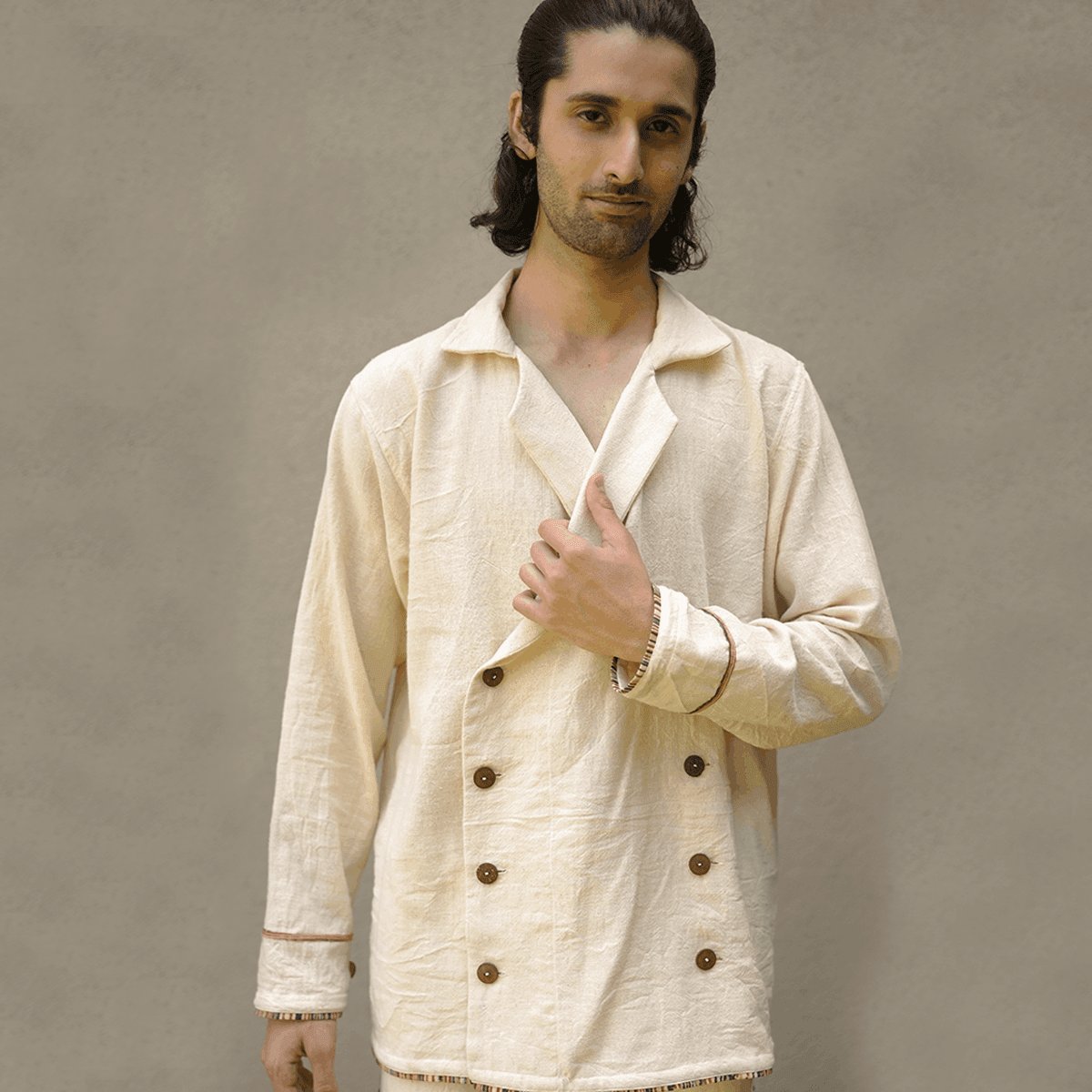 Bodhi Unisex Jacket | Sustainable Everyday Layer for All Seasons – Mens Jacket on Brown Living™. SKU: 5GA00006. Img 1.