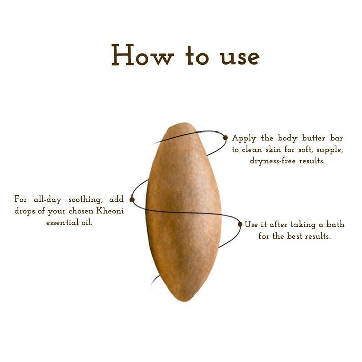 Body Butter Bar | Natural Moisturizer for Dry Skin – Lotions & Moisturizers on Brown Living™. SKU: KHKKBB-001. Img 4.