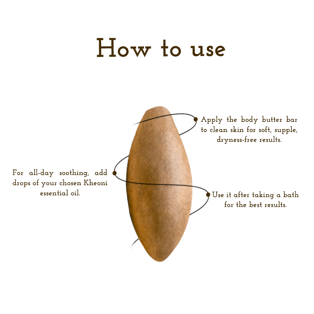 Body Butter Bar | Natural Moisturizer for Dry Skin – Lotions & Moisturizers on Brown Living™. SKU: KHKKBB-001. Img 5.