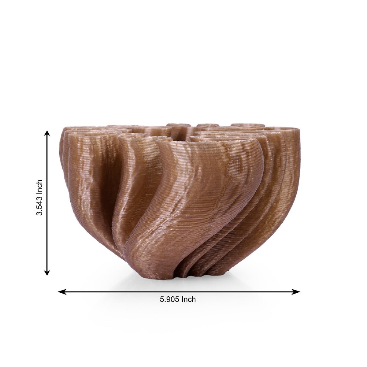 Bombora Plant - Based Translucent Copper Bowl – Home Decor on Brown Living™. SKU: BOMBEDPLTCA016. Img 4.
