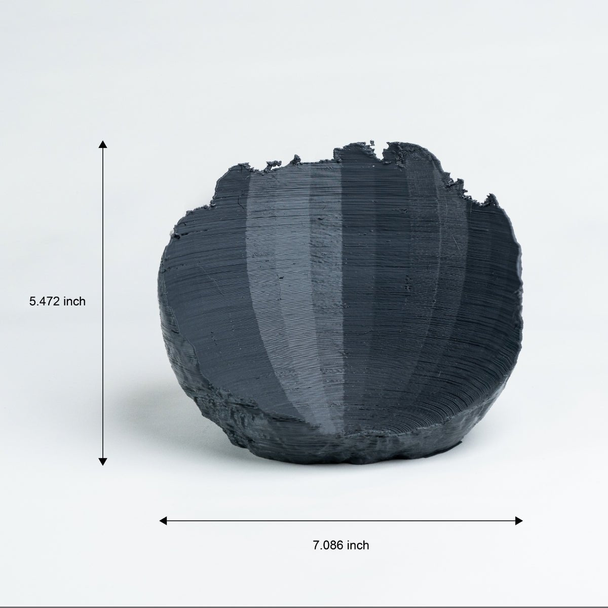 Boolean Concave Plant - Based Simple Grey Bowl – Home Decor on Brown Living™. SKU: BOCOEDPLGRA034. Img 4.