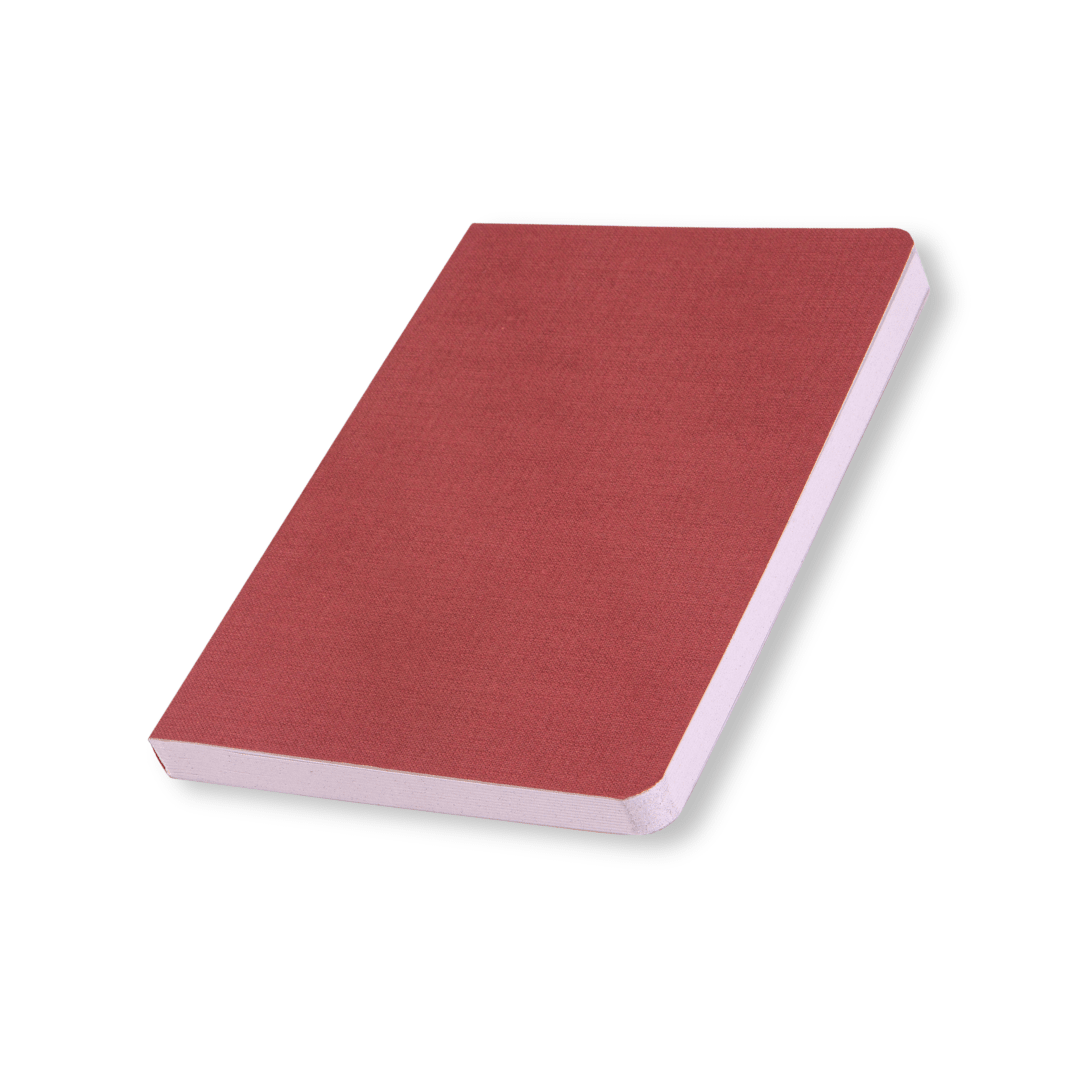 Bordeaux Cover Softback Notebook Made from Upcycled Sanitary Pads – Notebooks & Notepads on Brown Living™. SKU: SGC4BOR1A5-160. Img 1.