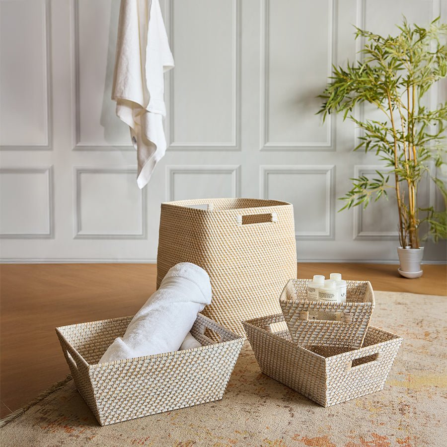 Boston Basket – Natural Handmade Storage Basket – Baskets & Boxes on Brown Living™. SKU: BostonBasketwhite. Img 10.