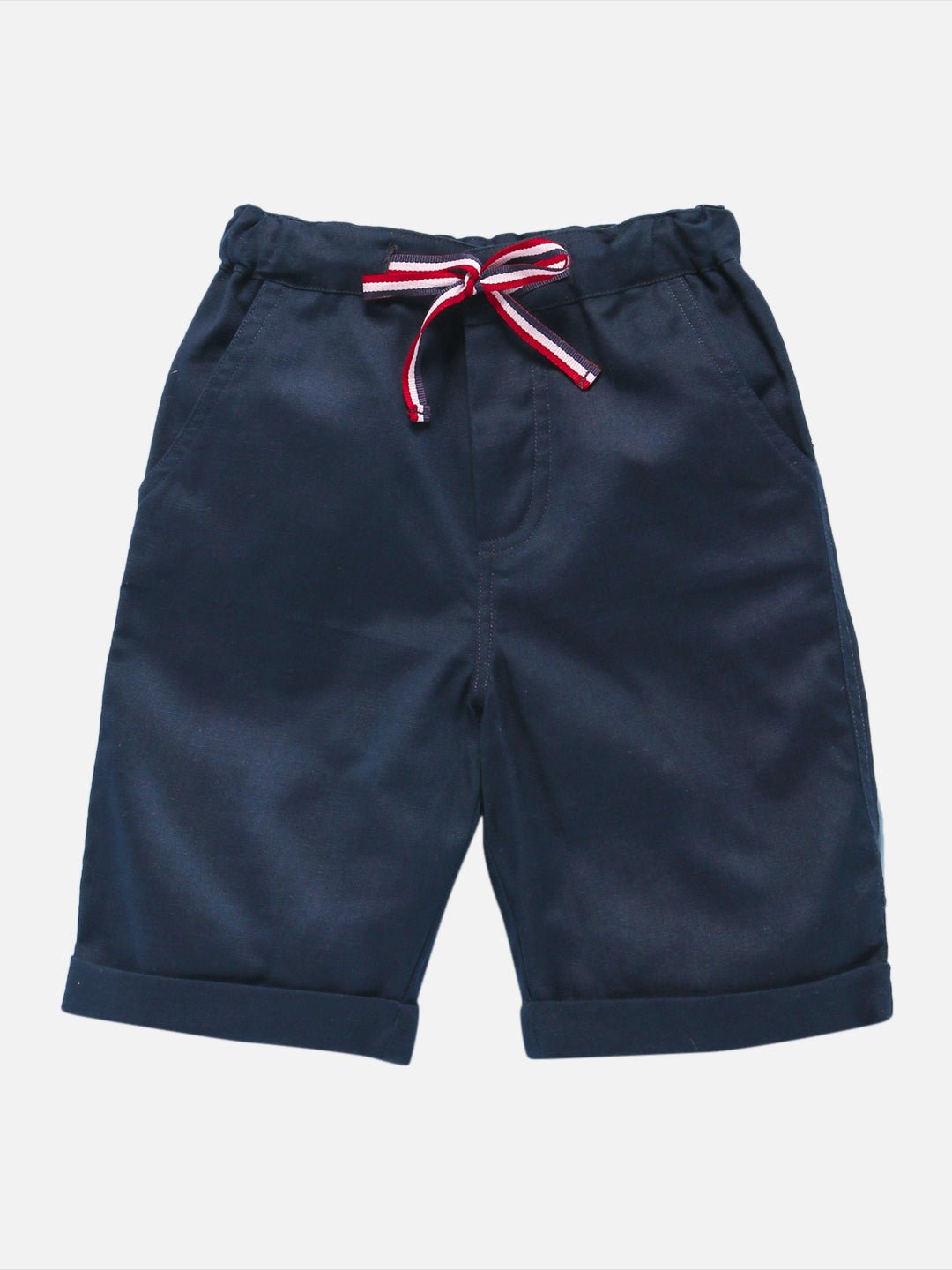 Boys Indigo Shorts Regular Fit – Comfortable Casual Summer Wear – Kids Shorts on Brown Living™. SKU: PB179_1. Img 1.