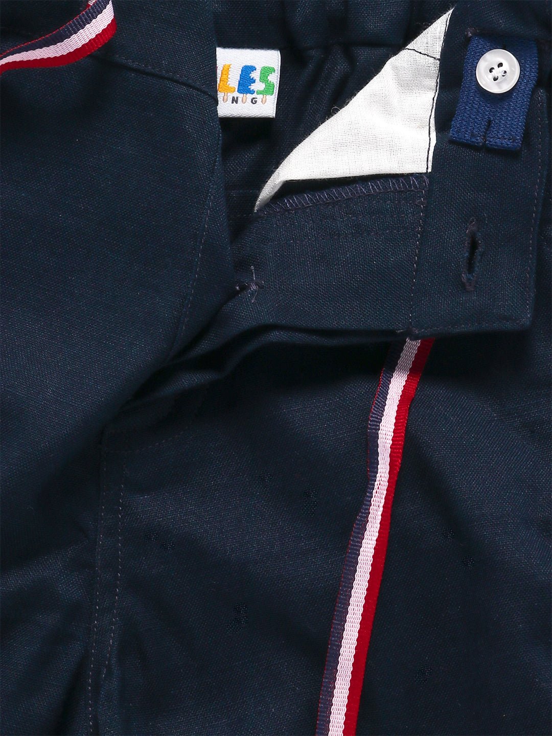 Boys Indigo Shorts Regular Fit – Comfortable Casual Summer Wear – Kids Shorts on Brown Living™. SKU: PB179_1. Img 3.