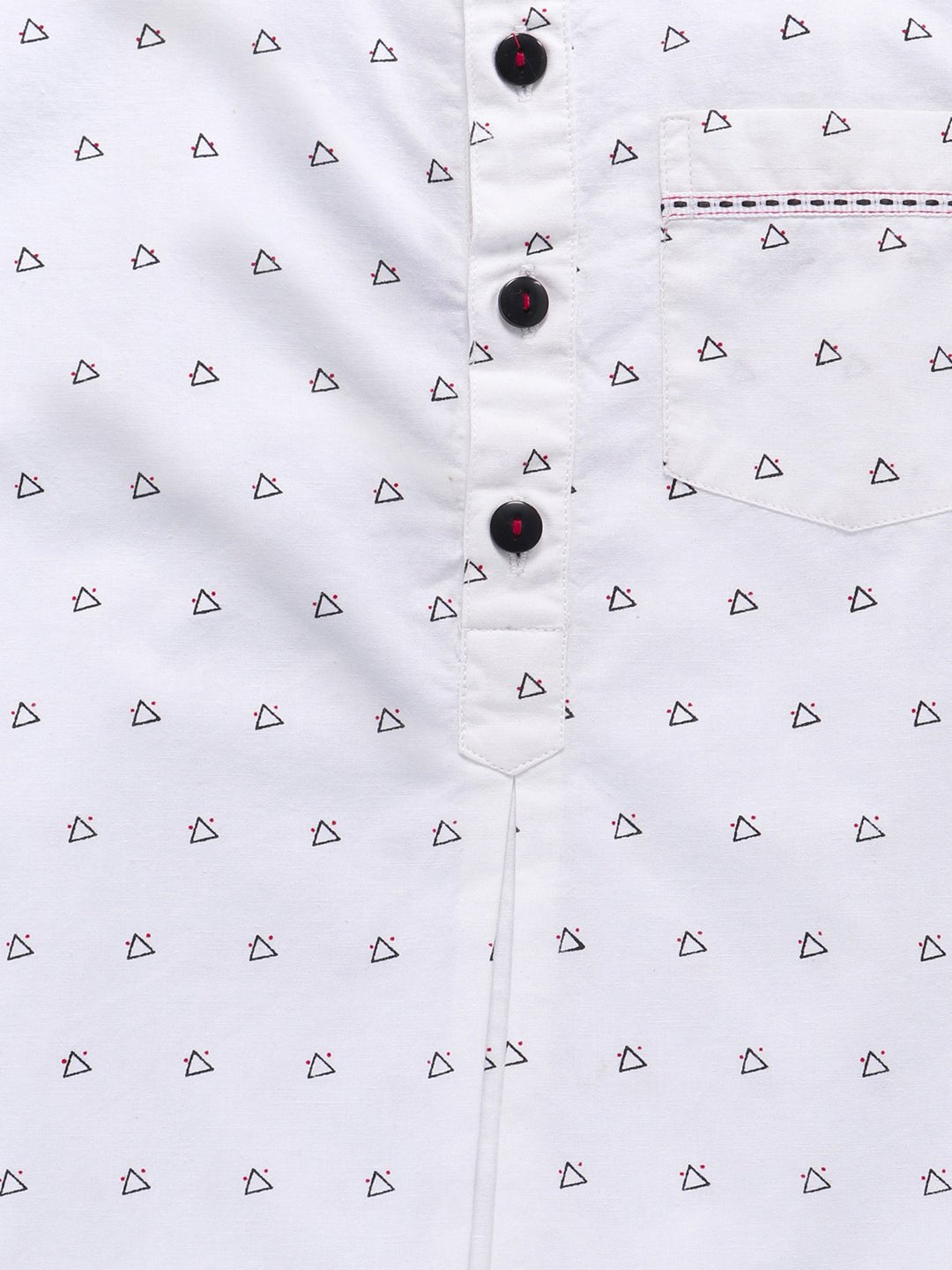 Boys Pearl Short Kurta Regular Fit – Comfortable Traditional Wear – Kids Shirts on Brown Living™. SKU: PB184_1. Img 3.