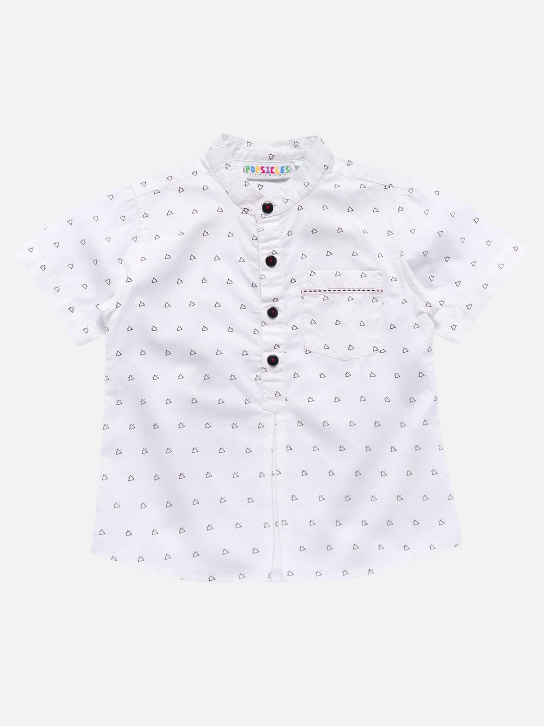 Boys Pearl Short Kurta Regular Fit – Comfortable Traditional Wear – Kids Shirts on Brown Living™. SKU: PB184_1. Img 1.