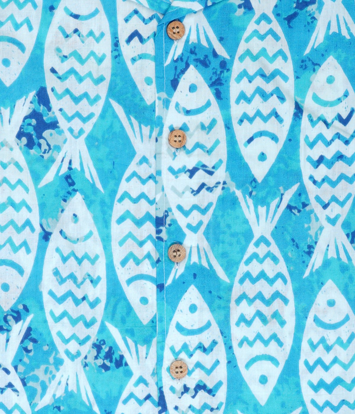 Boys Popsicle Blue Cotton Shirt – Comfortable Casual Summer Wear – Kids Shirts on Brown Living™. SKU: PB231_1. Img 3.