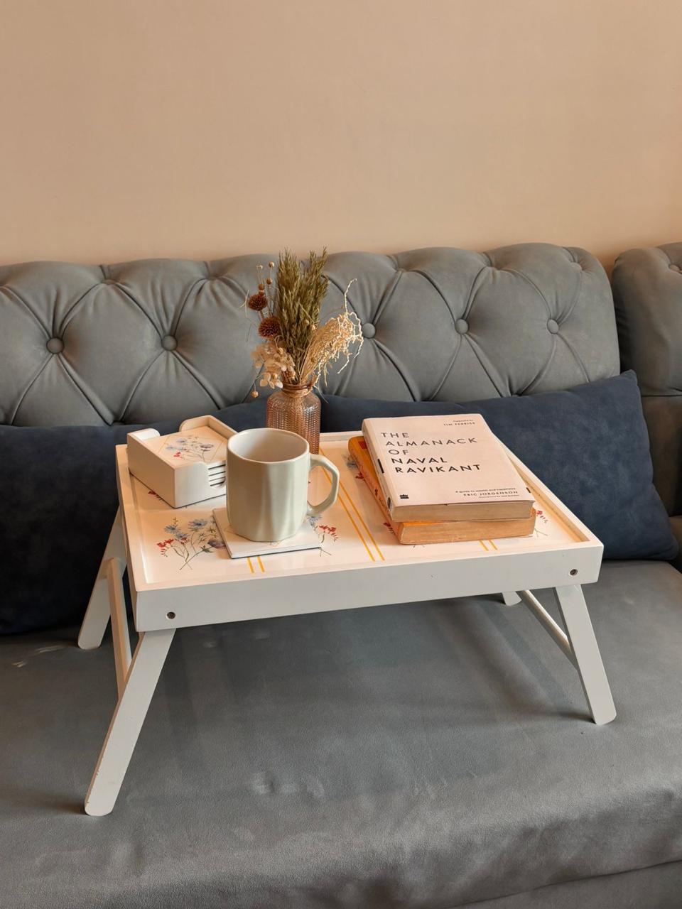 Breakfast Table Foldable Bed Tray – Trays & Platters on Brown Living™. SKU: SereneBloomBreakfastTable. Img 6.