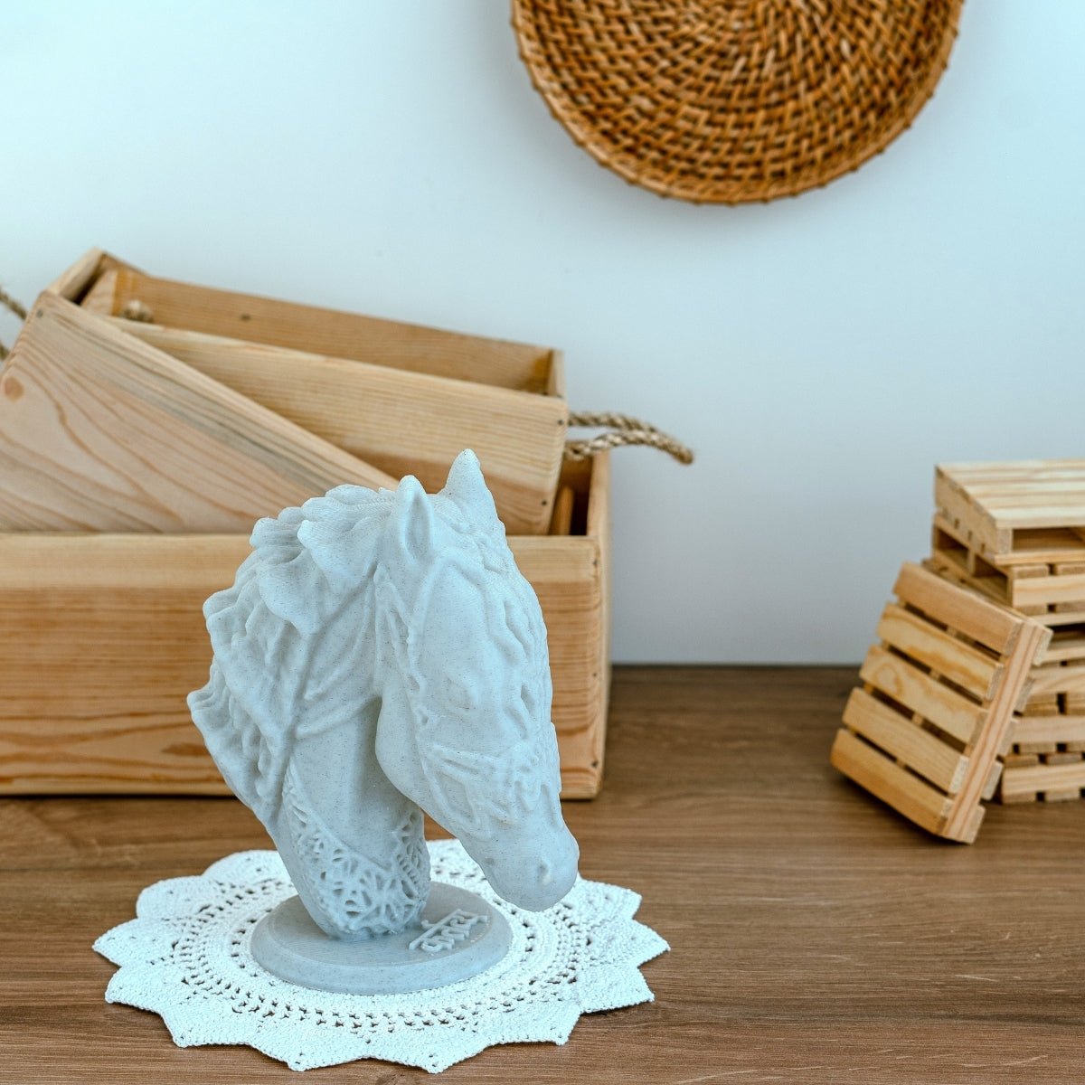 Bronco's Kartavya Plant - Based Marble White Sculpture – Home Decor on Brown Living™. SKU: BRKAEDPLMWA105. Img 1.