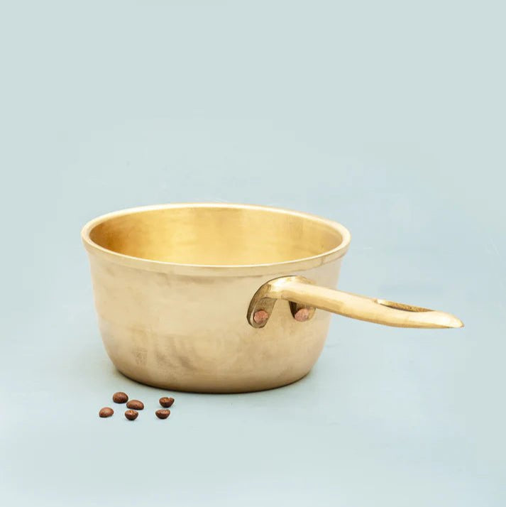 Bronze Milk Sauce Pan (1 liter) – Cookware by 80s Cookware available on Brown Living™. . SKU: Bronze - Saucepan - 1000g - packof1. Img 1.