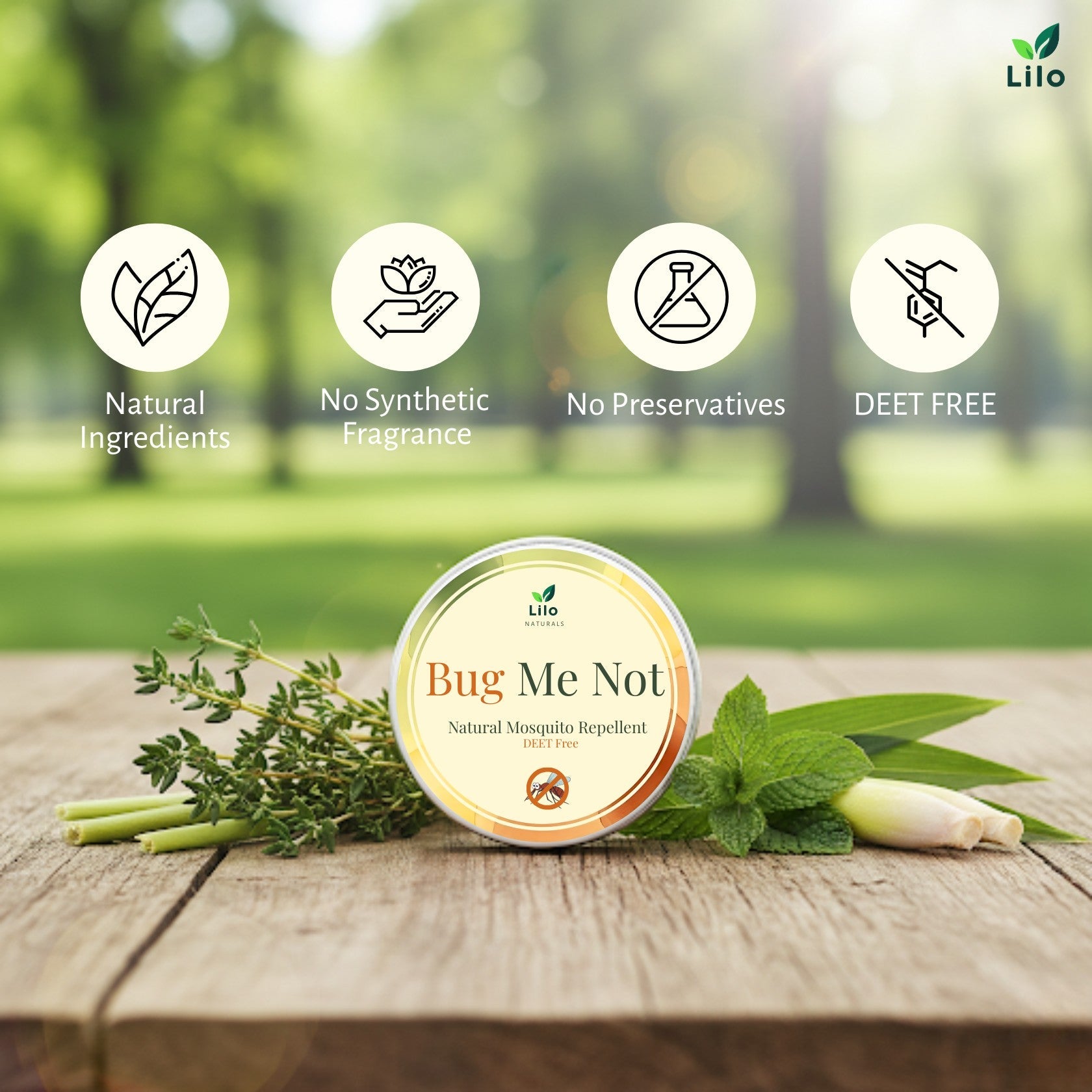 Bug Me Not - Mosquito Repellant – Insect Repellent on Brown Living™. SKU: SKM001. Img 4.