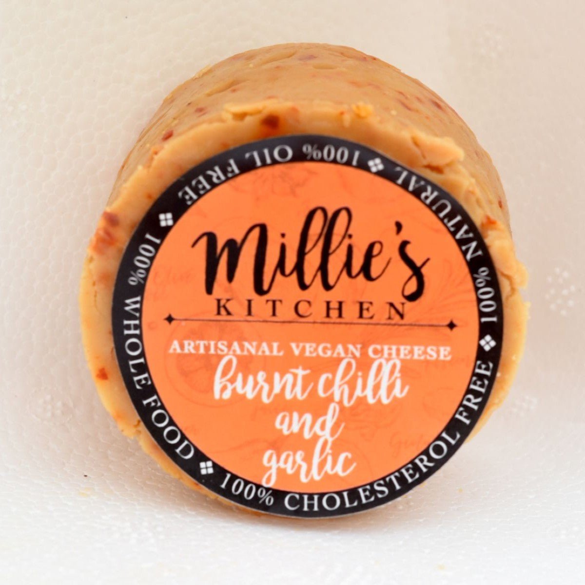 Burnt Red Chilli & Garlic Wheel – Bold Aged Cheese with Spicy Notes – Jams & Spreads on Brown Living™. SKU: HC01RCG. Img 1.
