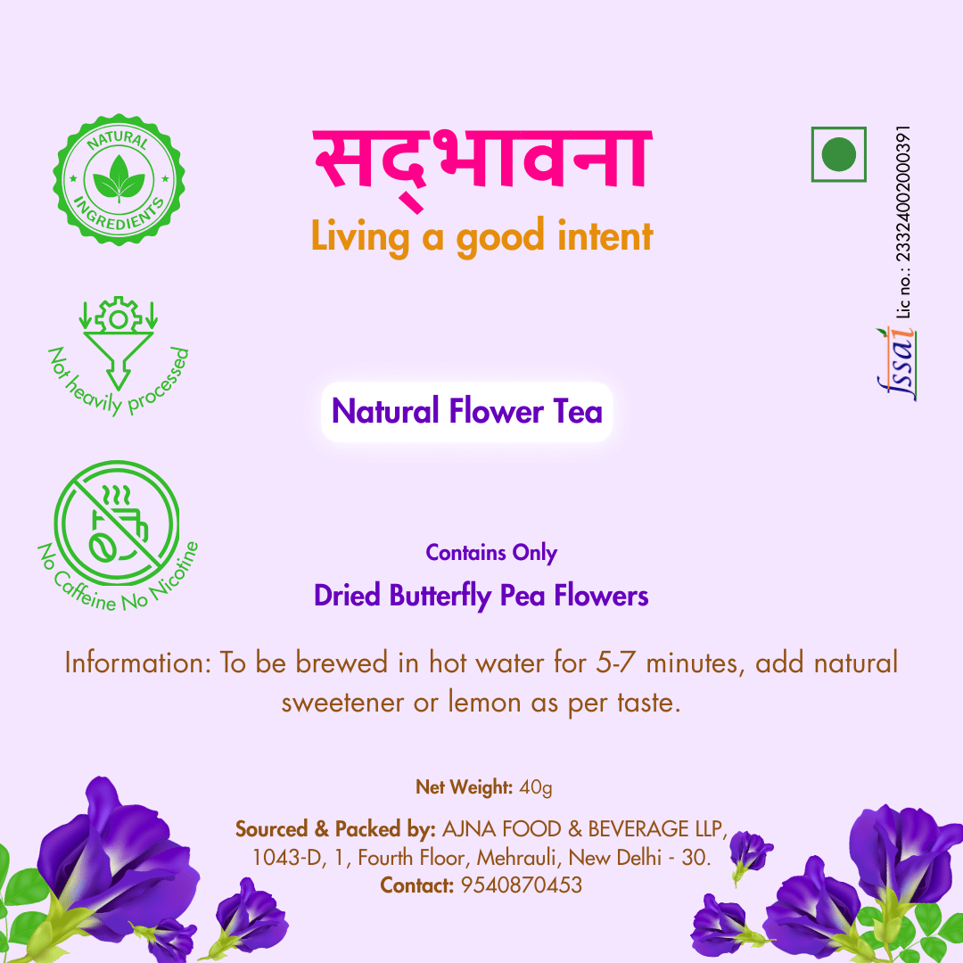 Butterfly Pea Flower Tea | Natural Blue Tea | 40gm | Super Antioxidant – Tea on Brown Living™. SKU: B0F63SSM9V. Img 6.
