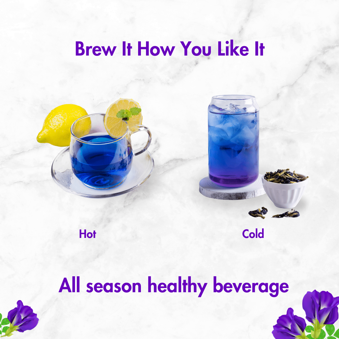 Butterfly Pea Flower Tea | Natural Blue Tea | 40gm | Super Antioxidant – Tea on Brown Living™. SKU: B0F63SSM9V. Img 3.