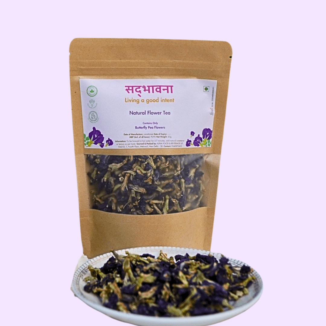 Butterfly Pea Flower Tea | Natural Blue Tea | 40gm | Super Antioxidant – Tea on Brown Living™. SKU: B0F63SSM9V. Img 1.