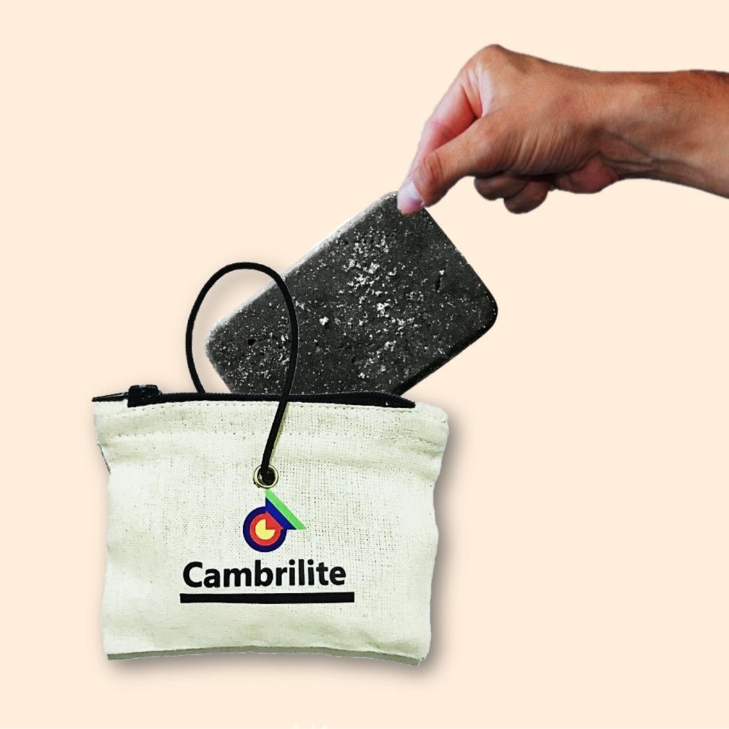 Cambrilite Camphor Claystone Car Freshener Sachet | Grey | Pack of 1 – Candles & Fragrances on Brown Living™. SKU: SPGCMBLCCGRYCTF1. Img 3.