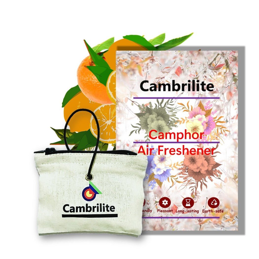 Cambrilite Camphor Hanging Pouch | Natural Air Freshener for Car – Candles & Fragrances on Brown Living™. SKU: BLCMPCARCTF1. Img 14.