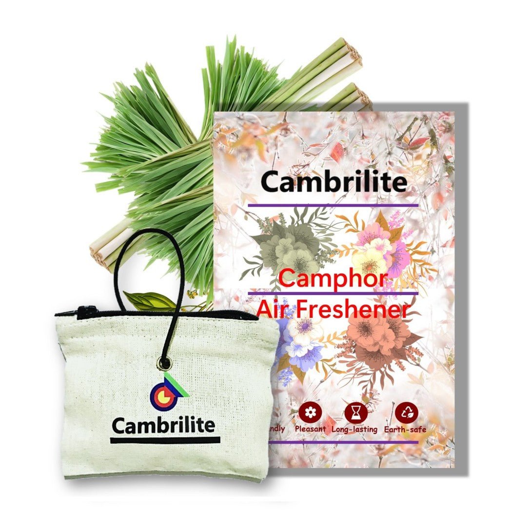 Cambrilite Camphor Hanging Pouch | Natural Air Freshener for Car – Candles & Fragrances on Brown Living™. SKU: BLCMPCARLG1. Img 10.